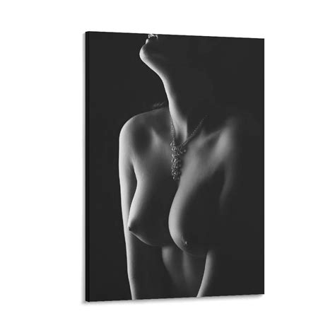 Buy Black And White Sexy Beauty Nude Woman Torso Erotic Boobs And