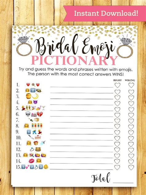 Bridal Shower Printables