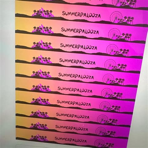 Custom Fest Wristbands Concert Music Festival Vip Template Canva