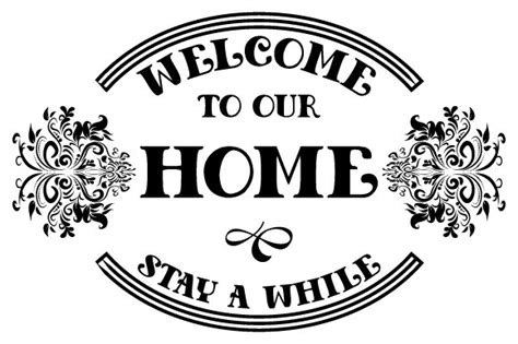 Welcome To Our Home Sign Svg Eps Png Graphic By Graphicsfarm · Creative