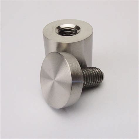 Standoffs Stainless Steel With Brushed Finish 25mm Diameter X 25mm