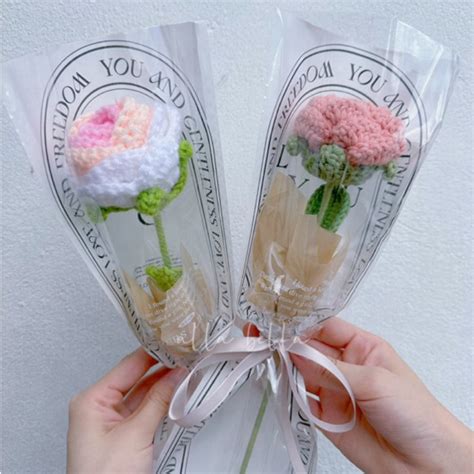 Valentines Exclusive Allabella Crochet Flower Bouquet Valentines