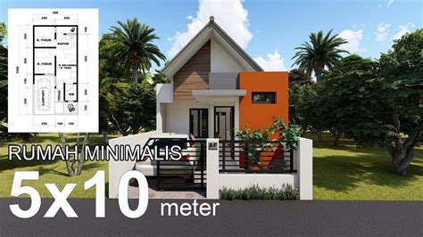 Design Rumah Minimalis Di Lahan 5 X 10 Meter Youtube