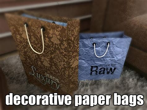 3d Decorative Paper Bags Model