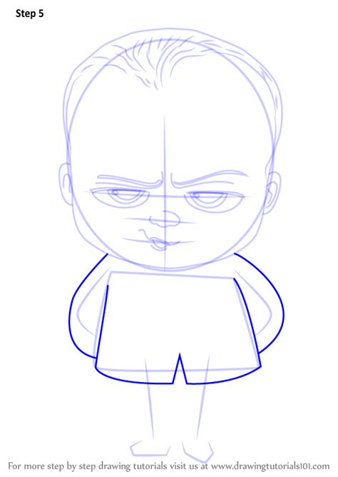 Learn How To Draw Baby Boss From The Boss Baby The Boss Baby Step By