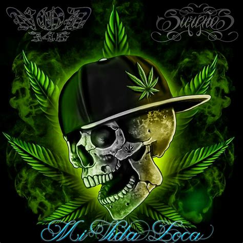 Weed Skull Wallpapers Wallpaper Cave