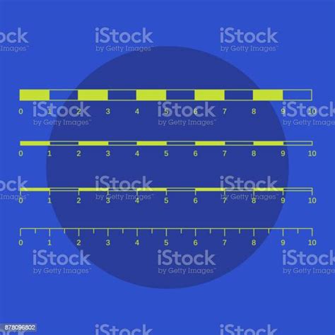 Map Scales Graphics For Measuring Distances Scale Measure Map V Stock