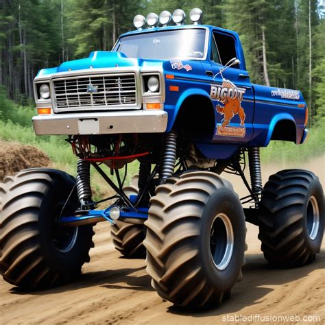 Bigfoot Monster Truck Stable Diffusion Online