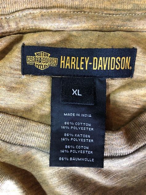 Harley Davidson Oak Leaf Logo Distressed T Shirt Gem