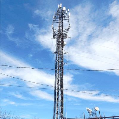 Hot Dip Galvanized Steel Guyed Mast Tower Legged Q Low Carbon