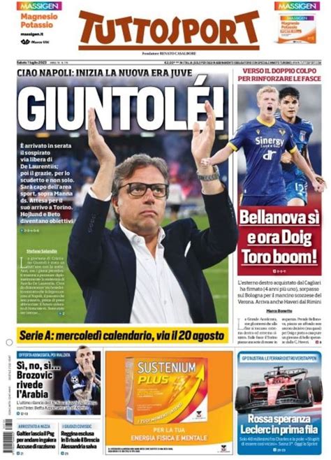 Capa Jornal Tuttosport Julho Capasjornais Pt