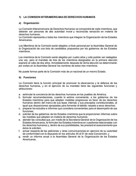 Resumen Pacto De San Jose Pdf