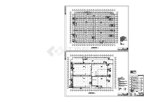 地下车库火灾报警系统设计施工cad图纸，共三张火灾报警系统土木在线