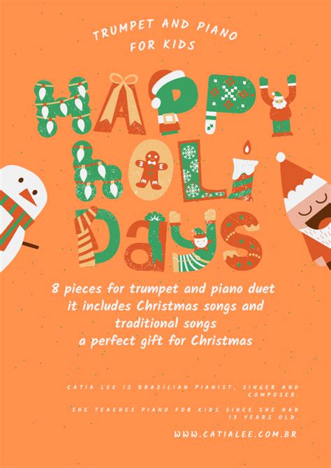 Happy Holidays Trumpet And Piano Duet Album Arr Catia Lee Sheet