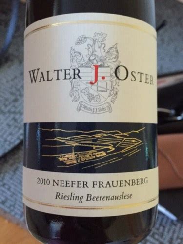 Walter J Oster Neefer Frauenberg Riesling Beerenauslese Vivino Brasil