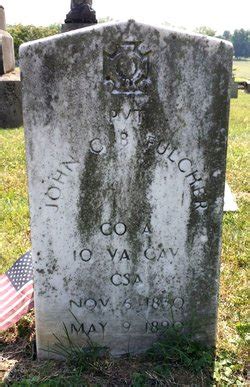 Pvt John C B Fulcher M Morial Find A Grave