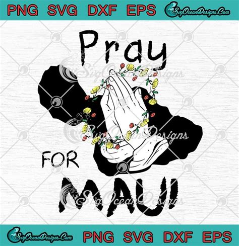 Vintage Pray For Maui Trendy Svg Hawaii Strong Svg Maui Wildfire