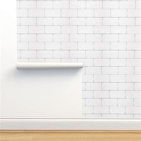 Subway Tile Wallpaper Subway Tile By Littlerhodydesign Etsy