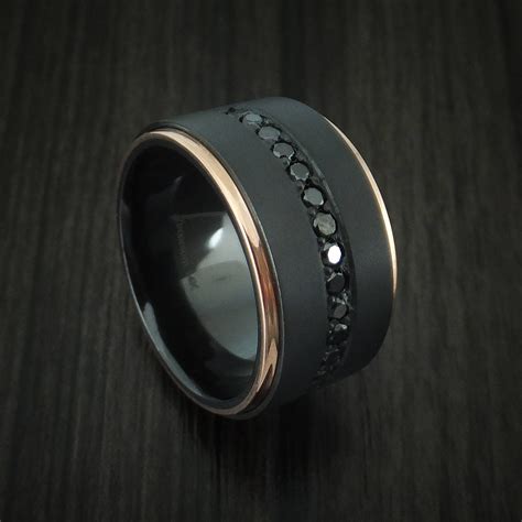 This 12mm Black Zirconium Band Has A Bead Blast Finish The Ring Has