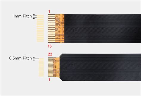 DSI FPC Flexible Cable For Raspberry Pi 5 22Pin To 15Pin 300mm WS 25943