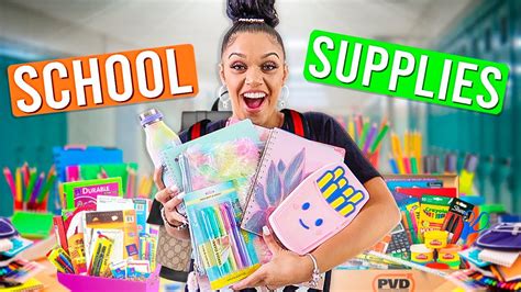 Back To School Supplies Haul Giveaway Youtube