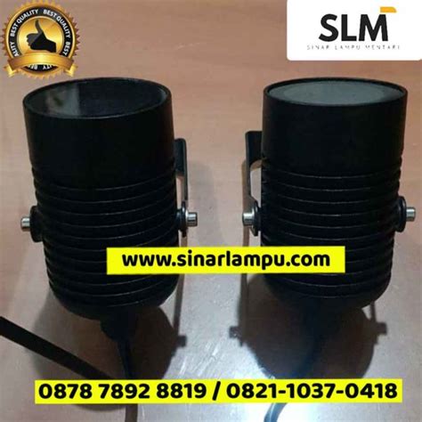 Lampu Sorot Taman Tancap Watt Led Body Hitam Sinar Lampu Mentari