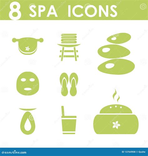 Spa Icons Set Stock Vector Illustration Of Health Healthcare 13764908