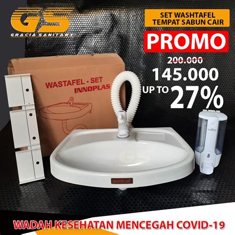 Jual Wastafel Plastik Set Tempat Sabun Cair Tempat Cuci Tangan