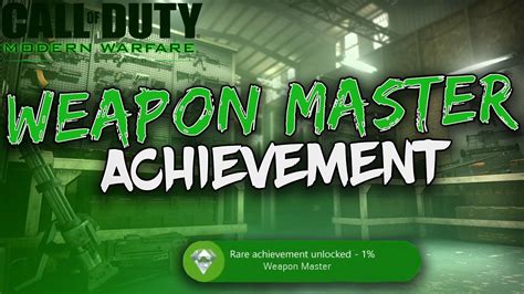 Call Of Duty 4modern Warfare Remastered Weapon Master Achievementtrophy Youtube