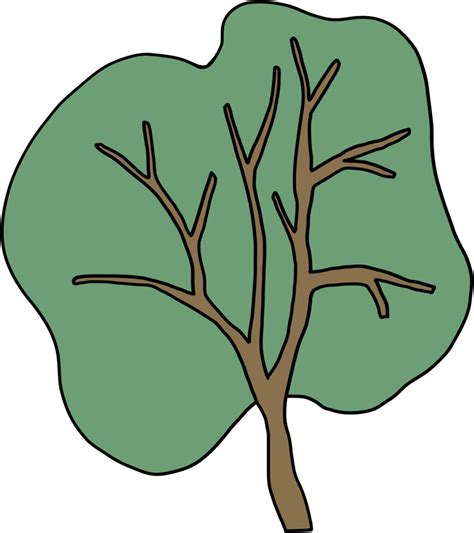 Simplicity Tree Freehand Drawing Flat Design Png