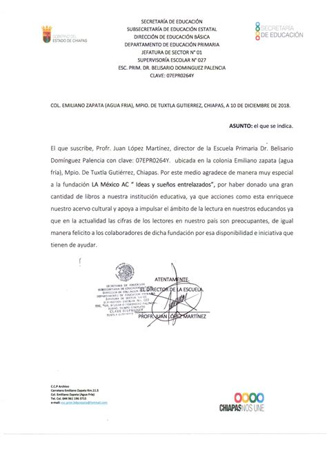 Carta De Agradecimiento Por Apoyo En Evento Compartir Carta Images