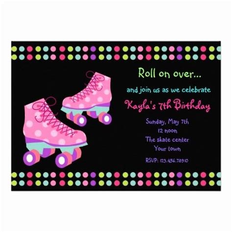 Free Printable Skating Party Invitations Example Document Template