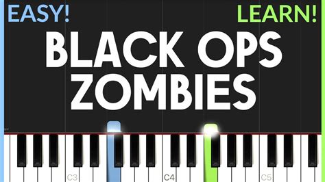 Call Of Duty Black Ops Zombies Theme Easy Piano Tutorial Youtube