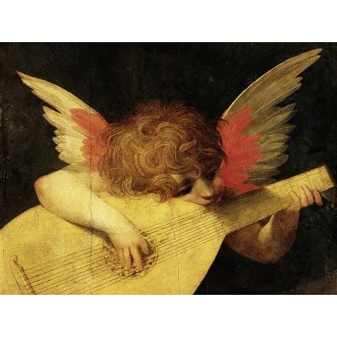 Tableau sur toile Rosso Fiorentino Ange musicien détail