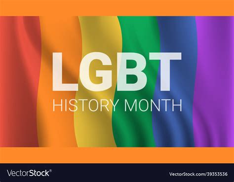 Transgender Love Lgbt History Month Celebration Vector Image