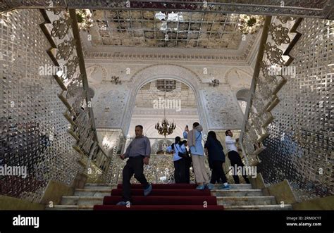 Tehran Iran Th Aug Tourists Visit The Golestan Palace In