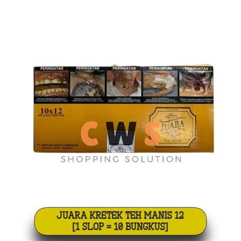 Jual Juara Teh Manis Kretek Batang Slop Bungkus Di Lapak C W