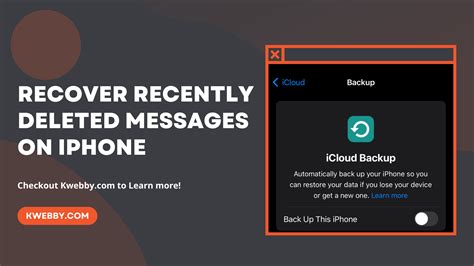 Recover Deleted Iphone Messages Quick Easy Guide Kwebby