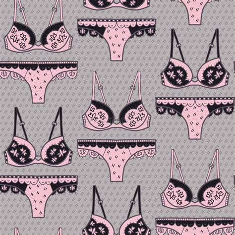 Vector Lingerie Texture Pattern In Pink And Black Stock Vector