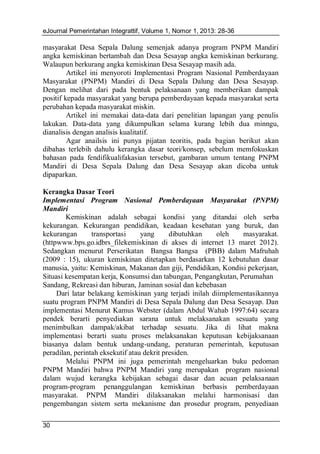 Implementasi Program PNPM Mandiri PDF