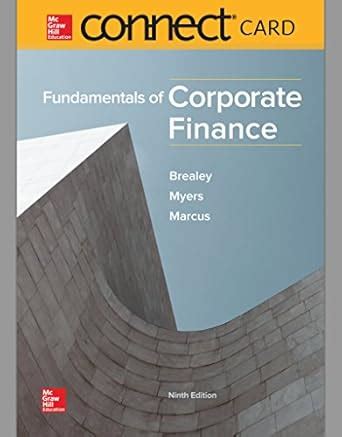 amazoncom fundamentals  corporate finance mcgraw hill connect