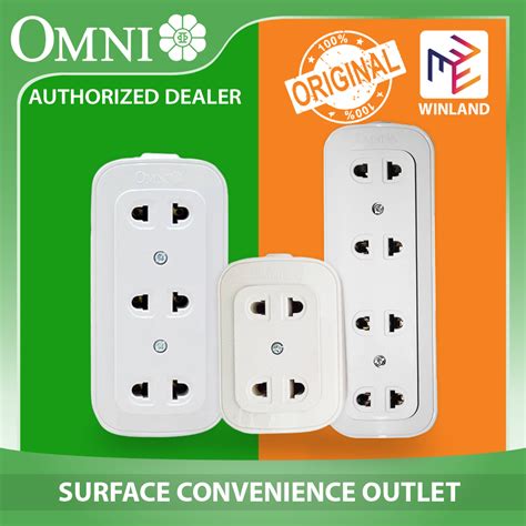 Omni By Winland 2 Gang 3 Gang 4 Gang Surface Convenience Outlet 10a 250v~ Wso 002wso 003wso