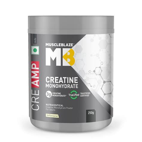 Muscleblaze Creatine Monohydrate Creamp Unflavoured Powder 250 Gm