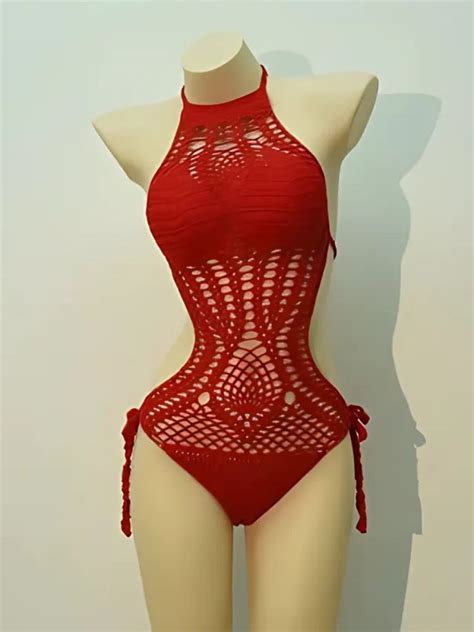 Knitted Push Up One Piece Swimsuit My Micro Bikini