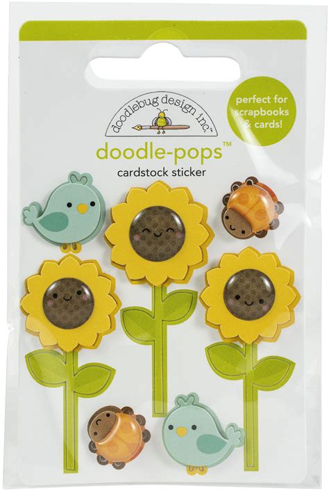 Doodlebug Doodle Pops D Stickers Sunflowers Michaels