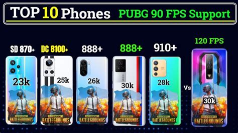 Top 10 Phones PUBG 90 FPS Snapdragon 888 Under 30k YouTube