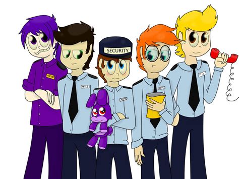 Fnaf Security Guards By Emenarartstudios On Deviantart