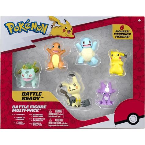 Pack 6 Figuras Battle Ready Pokémon