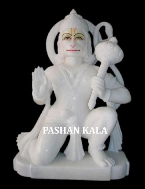 White Marble Hanuman Ji Statue At Rs Marble Hanuman Statue In Agra