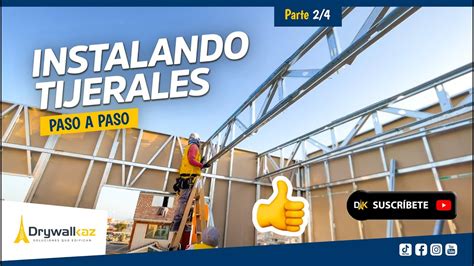 Como ESTRUCTURAR Y Instalar TIJERALES En Techo De DRYWALL Para Un